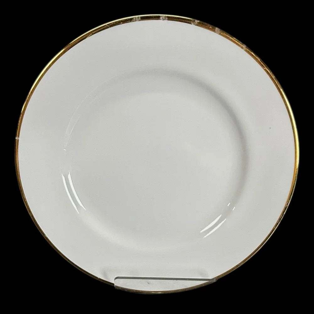 PIER 1 Gold Rim White 7.5